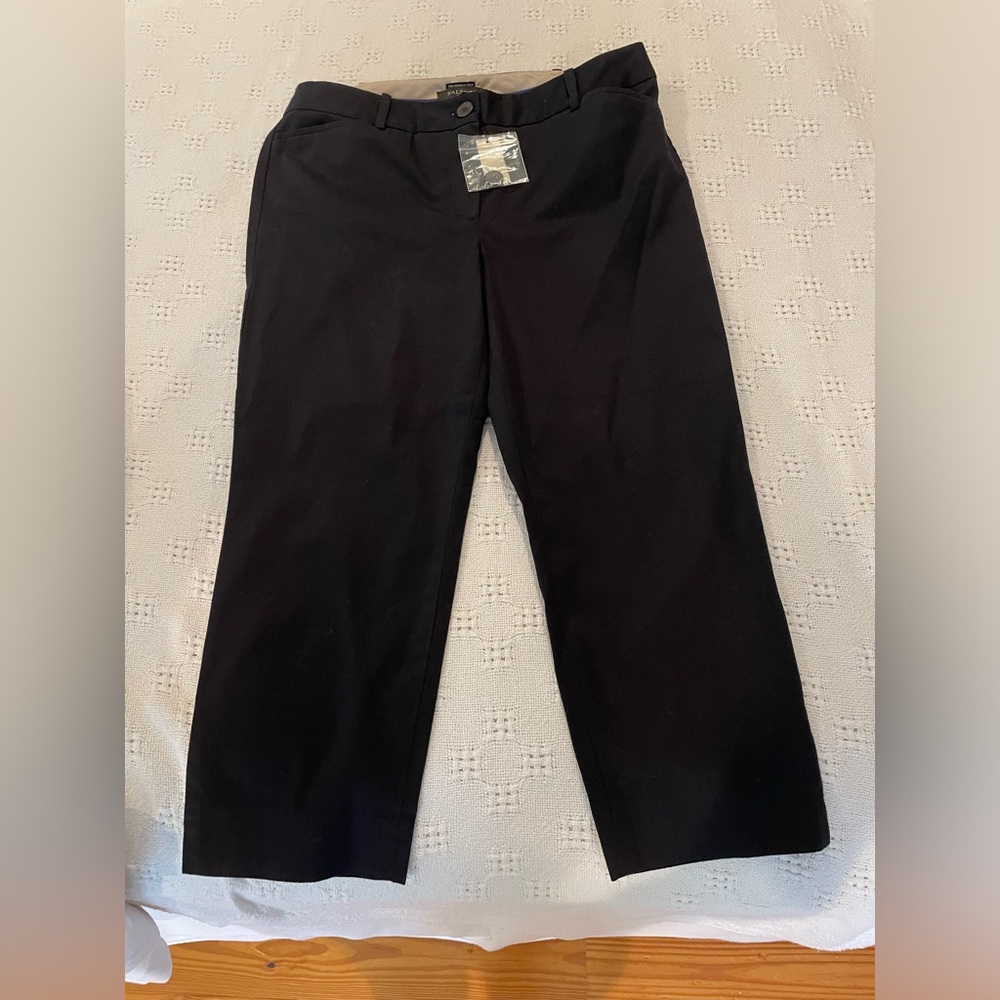 Talbots black crop pants